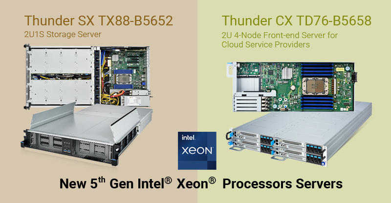 Tyan's 5th Gen Intel Xeon Processors Platforms