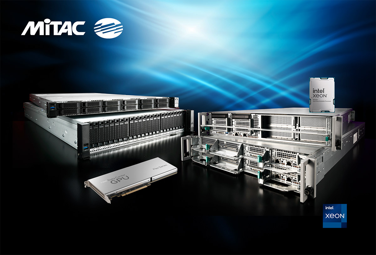 MiTAC Unleashes Revolutionary Server Solutions,  Powering Ahead with 5th Gen Intel® Xeon® Scalable Processors Accelerated by Intel Data Center GPUs