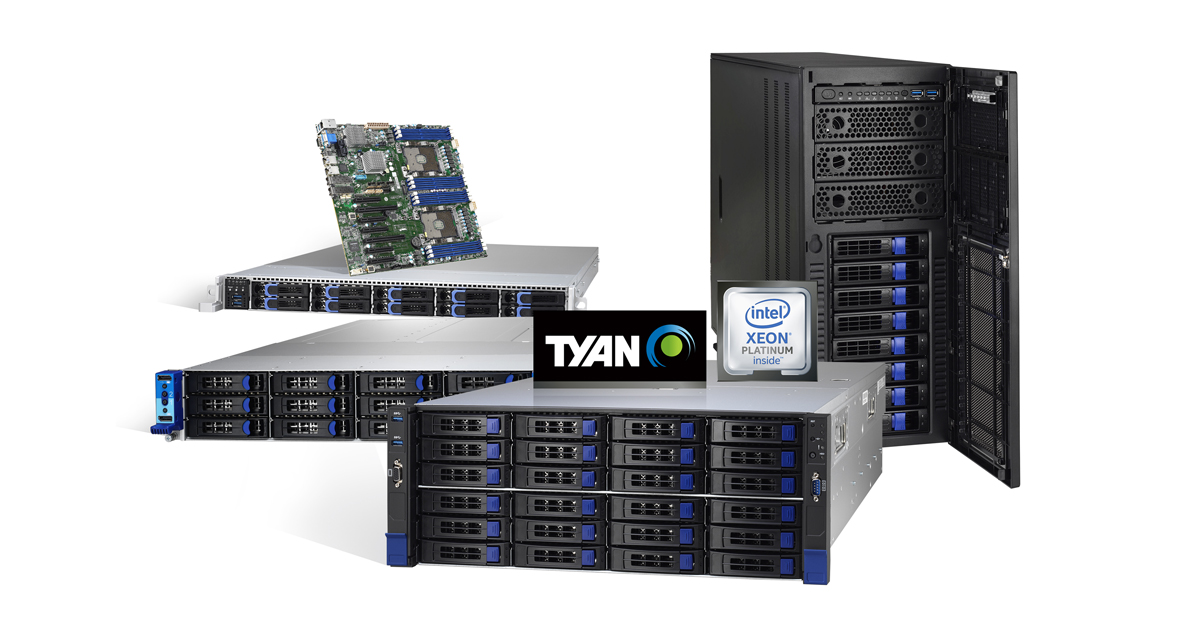 TYAN Refreshes Server Platforms with New 2nd Generation Intel® Xeon® Scalable Processors Lineup